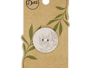 Buttons, Round 28mm In Grey, Recycled Hemp, 1 Pack by Dritz