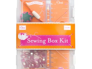 Sewing Box Kit Available in Orange and Blue by Dritz