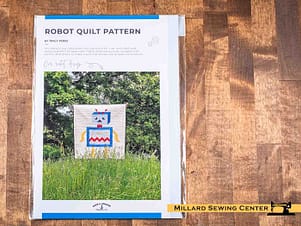 Robot Quilt Pattern by Rope and Anchor Trading Co