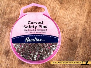 Safety Pins, Curved 60 Piece Set By Hemline