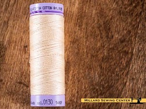 Silk Finish 50wt Mercerized Cotton Sewing Thread in 0130 Cornhusk by Mettler