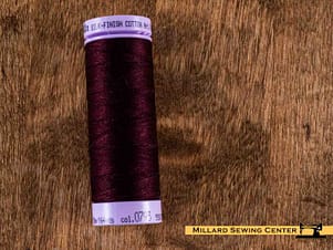 Silk Finish 50wt Mercerized Cotton Sewing Thread in 0793 Mahogany by Mettler