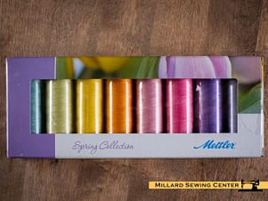 Silk Finish 50wt Cotton Thread Spring Kit by Mettler (8 Spools)