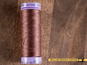 Silk Finish 50wt Mercerized Cotton Sewing Thread in 0832 Clove by Mettler
