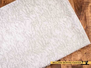 Remnant (Cotton) Gray with Abstract Print Fabric (1 Yard)