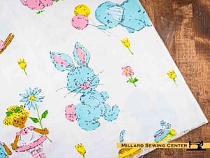 Remnant (Cotton) Multicolor with Baby Print Print Fabric (20")