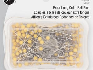 Pins, Ball Pins, Extra-Long Yellow 250 Piece Set by Dritz