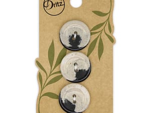 Buttons, Round 20mm In Multicolored, Recycled Hemp, 3 Pack by Dritz