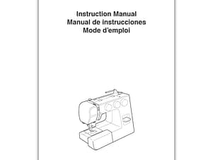 Instruction Manual By Elna for Elnita EM16, Janome/New Home TM16 & SRV