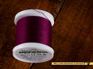 Aerofil 40wt Polyester Thread in 9110 Dark Plumb by Madeira