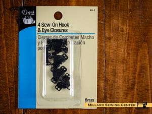 Fasteners, Sew-On Hook & Eye Closures by Dritz