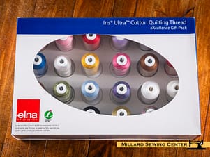 Cotton Quilting Collection, 50wt Cotton Thread Set by Iris Ultra for Elna