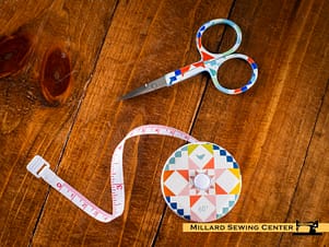 Scissor and Tape Measure Duo by Riley Blake Designs