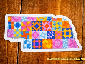 State Quilt Sticker by Sassafras Lane Designs
