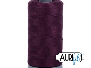 28wt Cotton Thread in 1240 Very Dark Eggplant by Aurifil