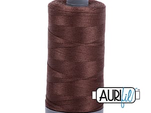 28wt Cotton Thread in 1285 Medium Bark by Aurifil
