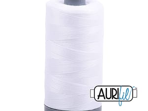 28wt Cotton Thread in 2024 White by Aurifil