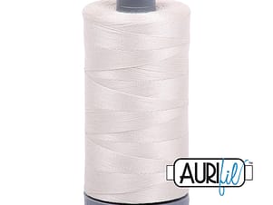 28wt Cotton Thread in 2309 Silver White by Aurifil