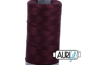 28wt Cotton Thread in 2465 Very Dark Brown by Aurifil
