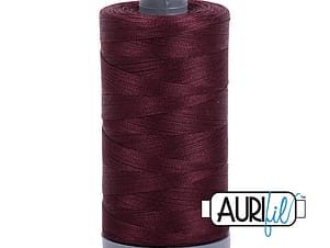 28wt Cotton Thread in 2468 Dark Wine by Aurifil