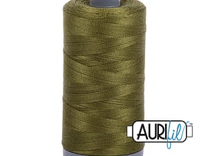 28wt Cotton Thread in 2887 Very Dark Olive by Aurifil