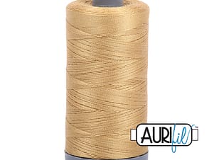 28wt Cotton Thread in 2920 Light Brass by Aurifil