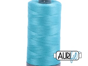 28wt Cotton Thread in 5005 Bright Turquoise by Aurifil