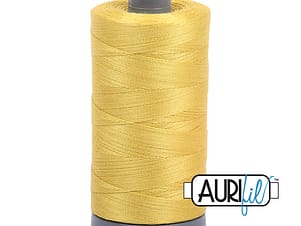 28wt Cotton Thread in 5015 Gold Yellow by Aurifil
