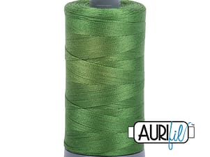 28wt Cotton Thread in 5018 Dark Grass Green by Aurifil