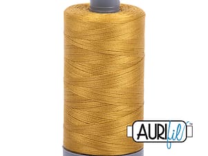 28wt Cotton Thread in 5022 Mustard by Aurifil