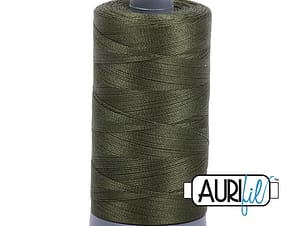 28wt Cotton Thread in 5023 Medium Green by Aurifil