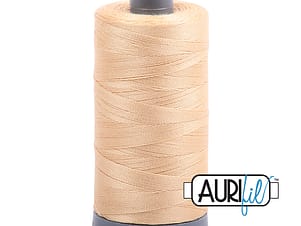 28wt Cotton Thread in 6001 Light Caramel by Aurifil