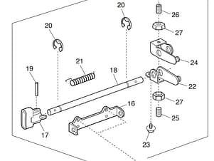 Feed Regulator for Elnita Em16 & Janome/New Home HF5812 & My Style 100 Sewing Machines