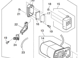 Machine Socket Unit for Elna eXplore 160 & Elnita EM16 Sewing Machines