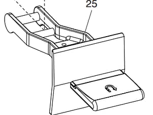 Reverse Lever for Elnita EM16 & Necchi FA16 & SRV Sewing Machines