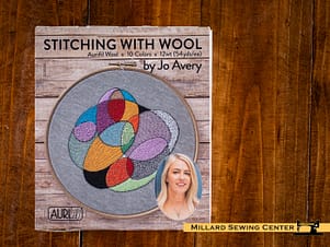 Stitching with Wool by Jo Avery, 12wt Wool Thread Set by Aurifil