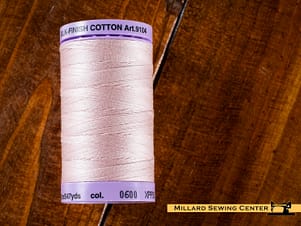 Silk Finish 50wt Mercerized Cotton Sewing Thread in 0600 Flesh by Mettler