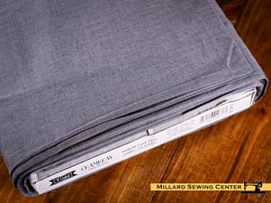 Cotton Fabric, 44″ Wide in Chambray Dark Grey by Tilda