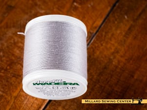 Aerofil 40wt Polyester Thread in 8100 Light Grey by Madeira