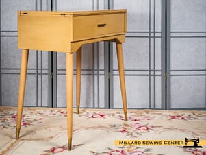 Sewing Machine Cabinet for Flat Bed, Long Machines, By Singer