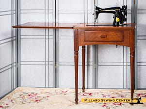 Sewing Machine Cabinet for Flat Bed Machines, Model 56 by Singer