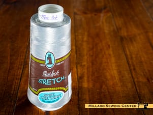 Maxi Lock Stretch Thread 2000yd in Light Gray