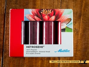 Metrosene 4 Spool Polyester Thread Kit in Red by Mettler