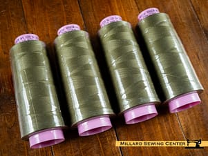 Seracor All Purpose Serger Thread in 0420 Olive Drab by Mettler