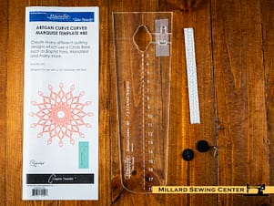 Quilting Template, Artisan Curved Marquise By Westalee Design