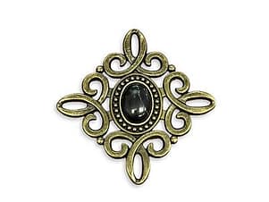 Scroll Concho 1-1/2" in Bronze/Black by Simply Classic