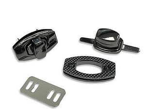 Twist Lock 1-1/4" in Gunmetal by Simply Classic