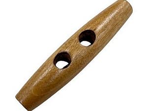 Button, Toggle Wooden Button 2-3/4" in Light Brown by Simply Classic