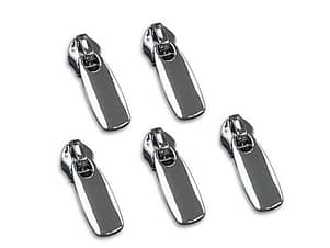 Zipper Pulls, Flat No. 5 in Nickel by Simply Classic