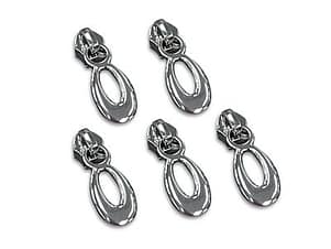 Zipper Pulls, Teardrop No. 5 in Nickle by Simply Classic